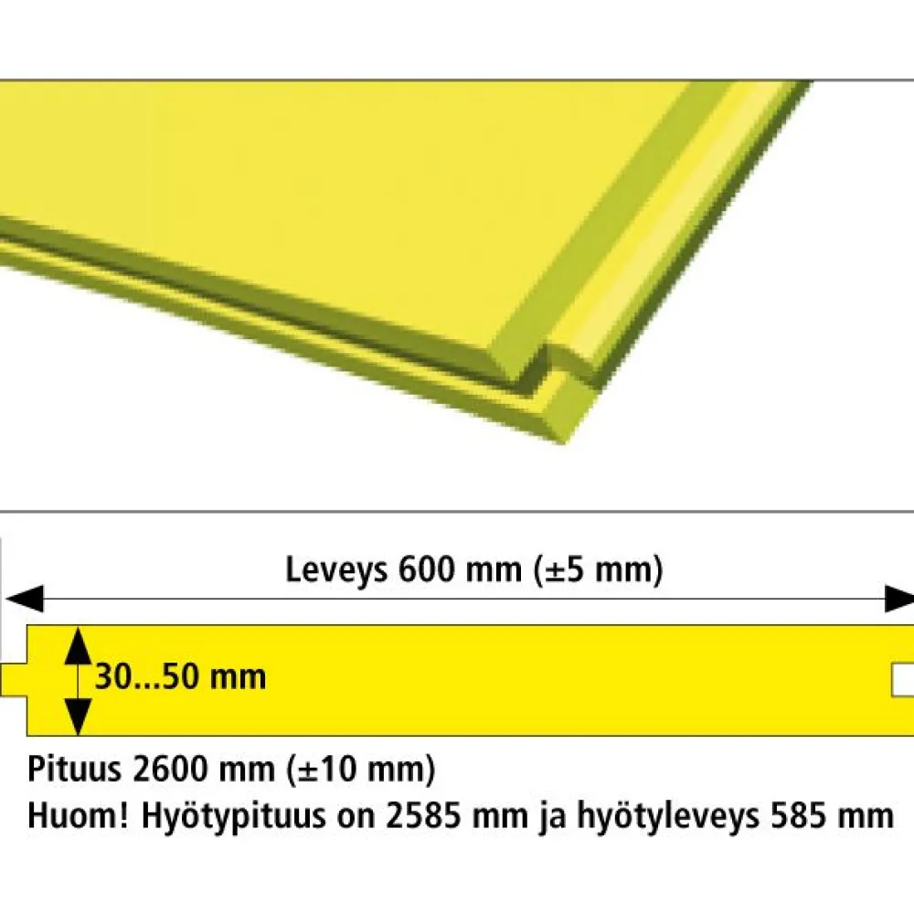FK-300 täyspontattu 30mm 15,12m2/pak*Finnfoam