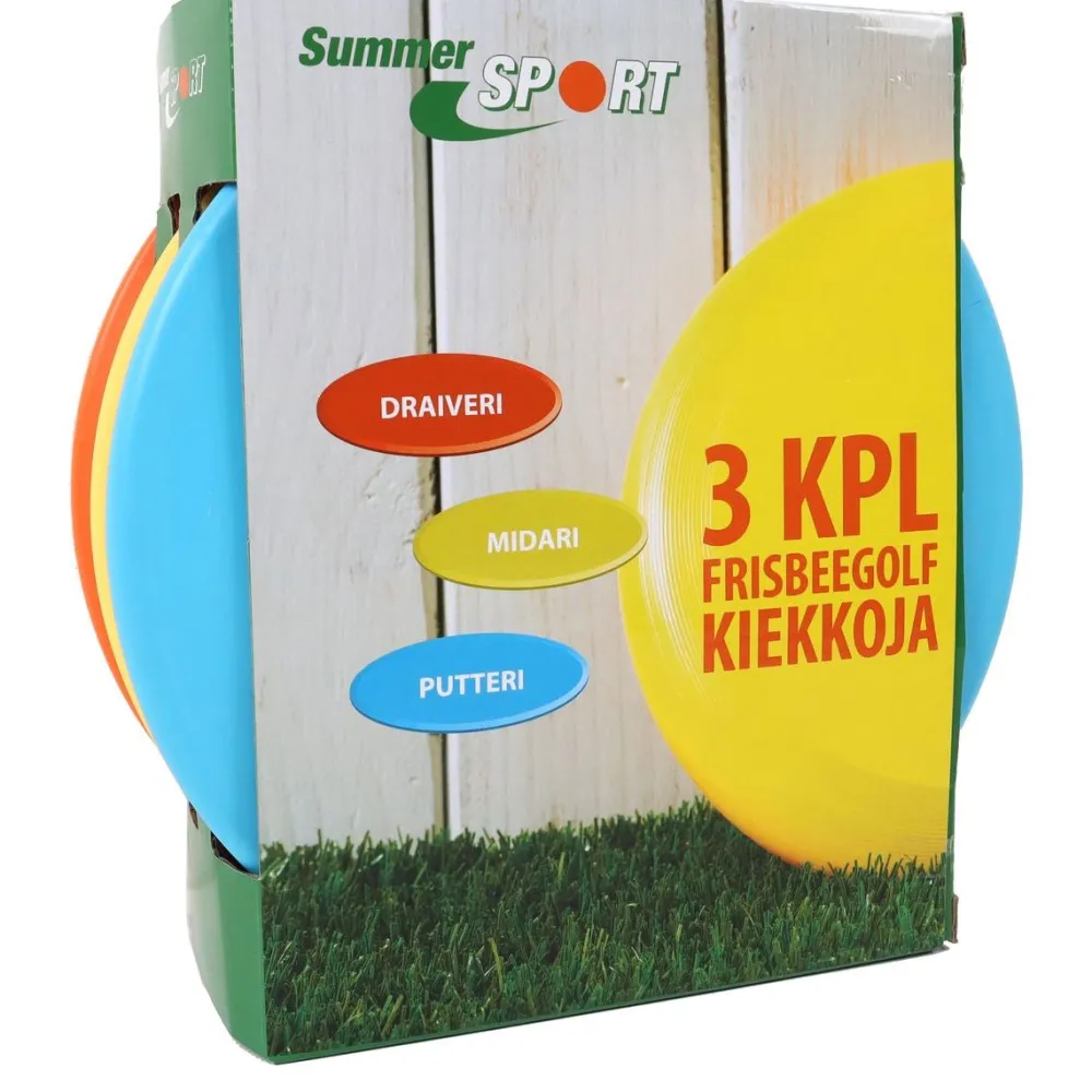 Frisbeegolf kiekkosetti 3 kiekkoa Urheiluvälineet