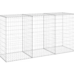 Hot Gabion-kivikori kansilla galvanoitu teräs 200x60x100 cm Muurikivet