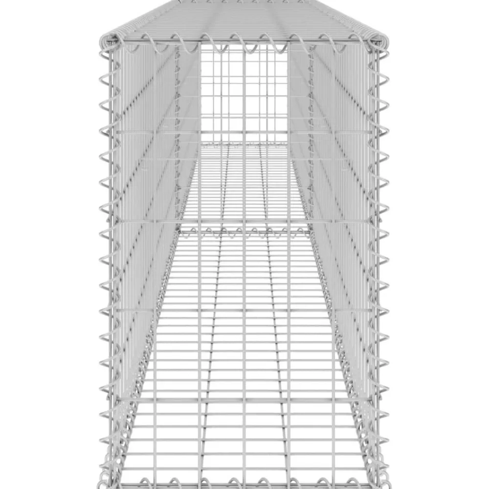 Clearance Gabion-kivikori kansilla galvanoitu teräs 300x30x50 cm Muurikivet