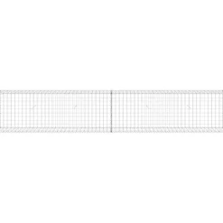 Clearance Gabion-kivikori kansilla galvanoitu teräs 300x30x50 cm Muurikivet