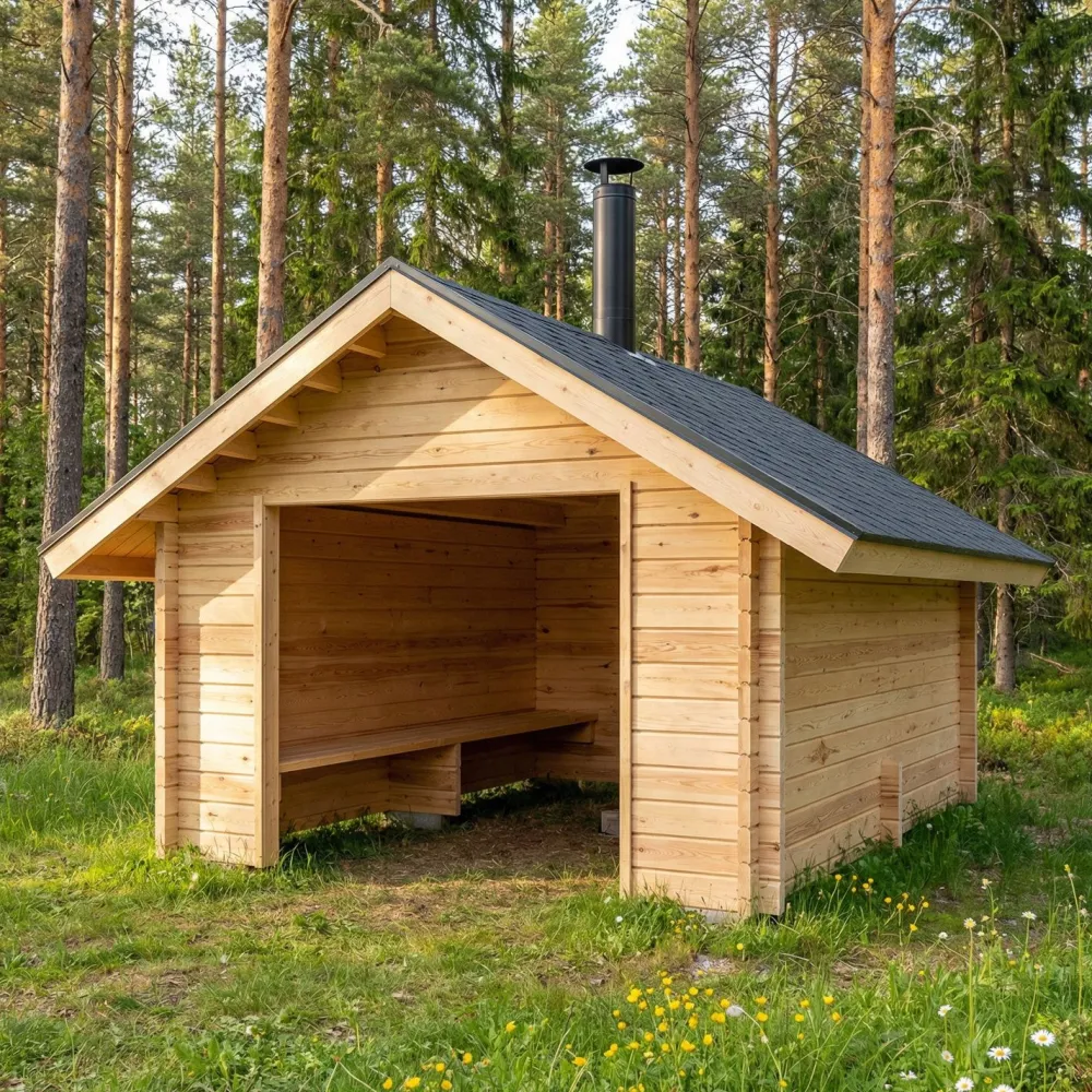 Discount Grillikatos G-M, 10m², harjakatto Grillikatokset