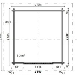 Sale Grillikatos G-S, 6m², harjakatto Grillikatokset