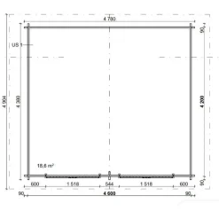 Grillikatos G-XL, 20m², harjakatto*LP Garden Online