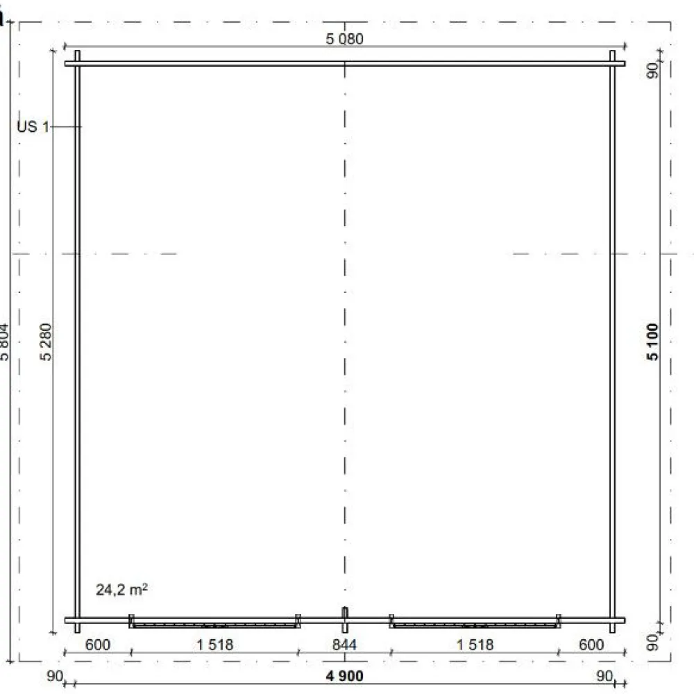 Grillikatos G-XXL, 25m², harjakatto*LP Garden Clearance