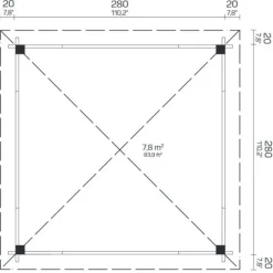 Grillikatos Cabrera, 7.8m²*Tene