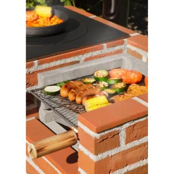 Grilli-kesäkeittiö Matti 1035x580x780 mm tiili Tiiligrillit