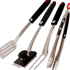 Grillivälinesetti Premium BBQ, 4-osainen, ruostumaton teräs*Kobe Outlet