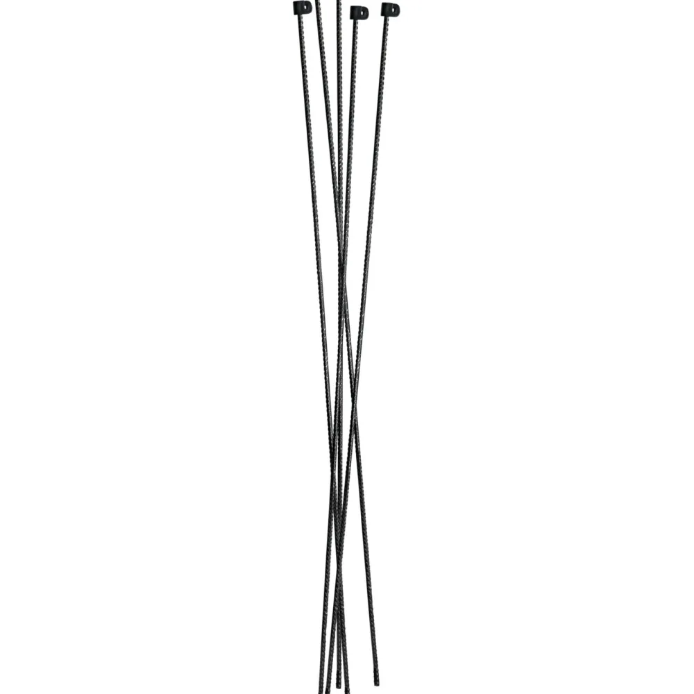 Harjaterästolppa musta 10mm suojus 145cm musta (10kpl)*Hortus Best