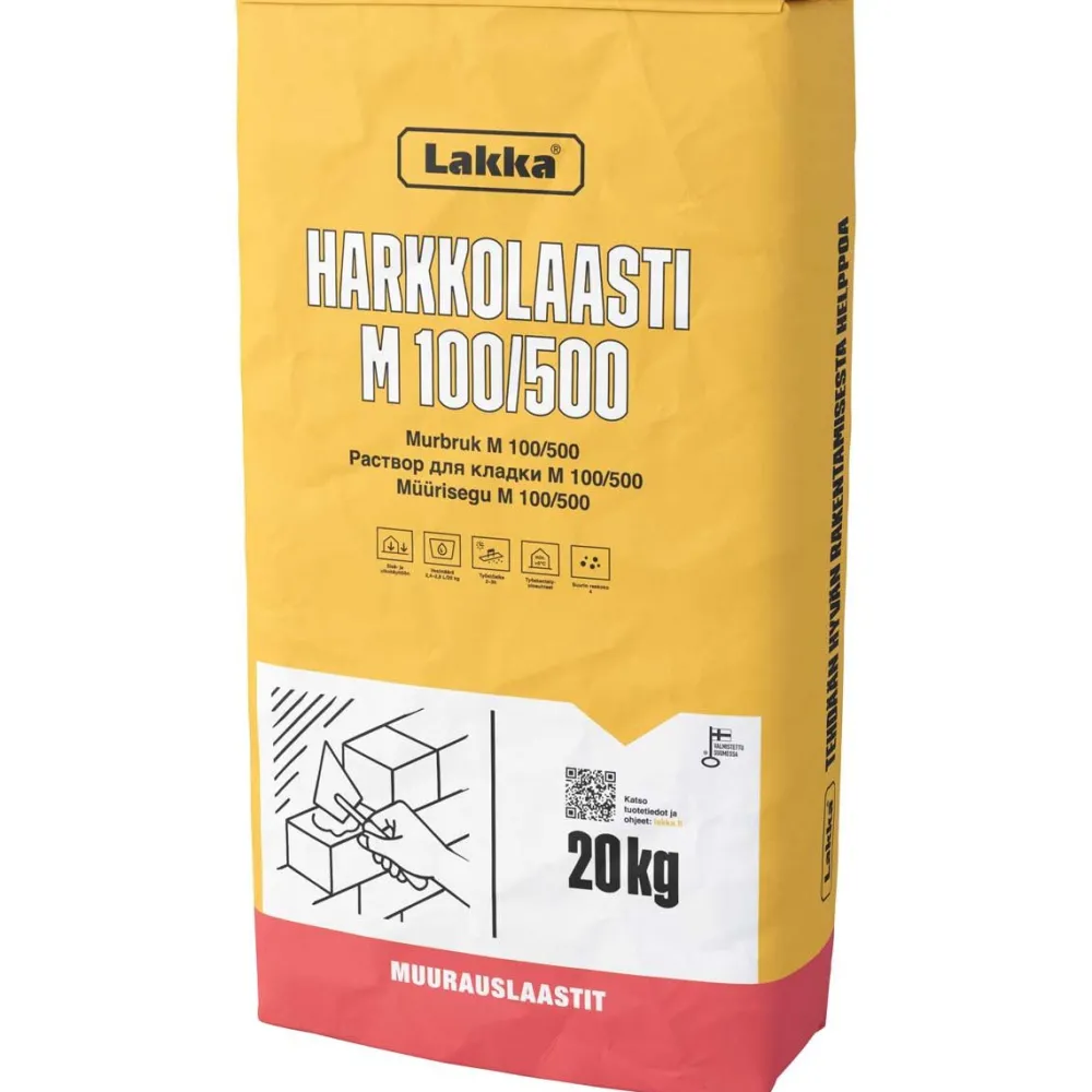 Harkkolaasti Lakka M100/500, 20kg*Lakka Rakennustuotteet Best