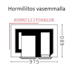 Hot Hella Helmi Funkkis keraamisella tasolla + paistouunilla alaliittymä Puuhellat