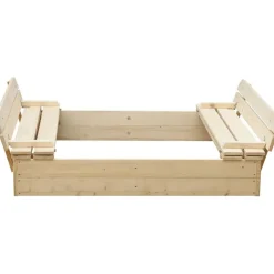 Outlet Hiekkalaatikko taitettavalla kannella ja penkillä M051-1, 118x122x20cm Leikkivälineet