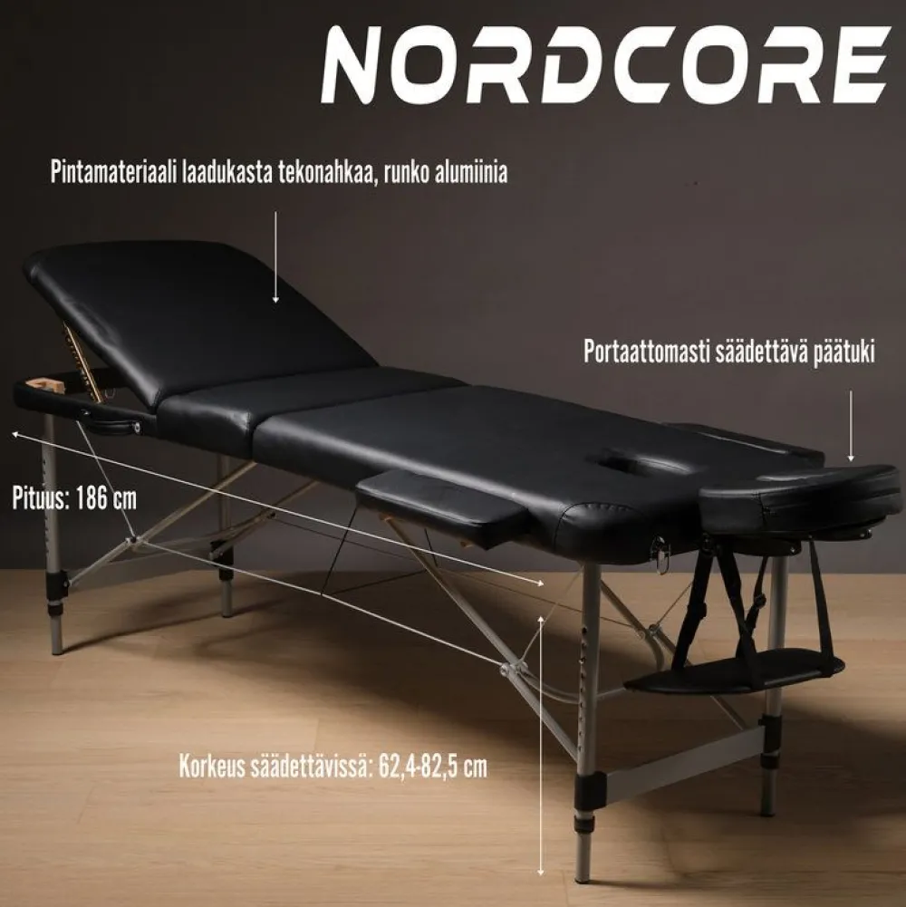 Best Hierontapöytä Core A300, musta Kehonhuolto