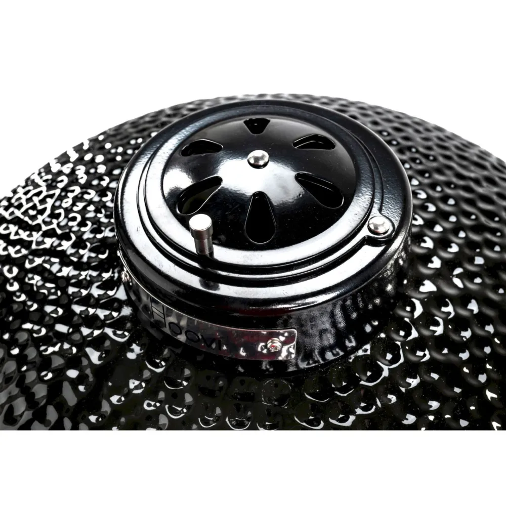 Hot Hiiligrilli Hoovi Kamado Large, grillaustelineella, musta Kamado Grillit|Hiiligrillit