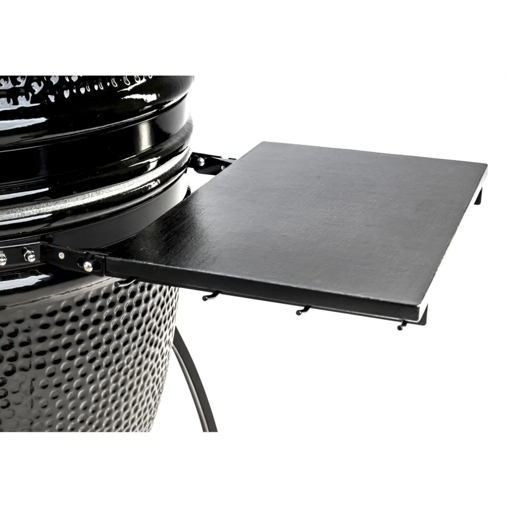 Hot Hiiligrilli Hoovi Kamado Large, grillaustelineella, musta Kamado Grillit|Hiiligrillit