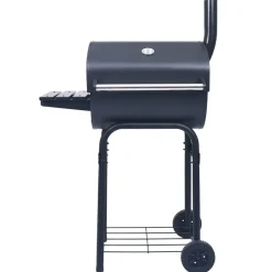 Hiiligrilli savustin alahyllyllä musta Kamado Grillit|Hiiligrillit