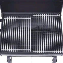 Hiiligrilli savustin alahyllyllä musta Kamado Grillit|Hiiligrillit