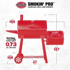 Outlet Hiiligrilli/savustingrilli Char-Giller Smokin' Pro Offset Smoker Savustimet|Hiiligrillit