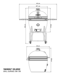 Hiiligrilli XXL Kamado complete Kamado Grillit