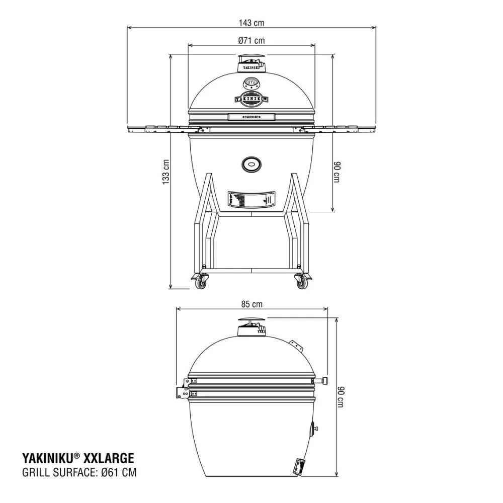 Hiiligrilli XXL Kamado complete Kamado Grillit