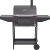 Hiilisavustin/-grilli + alahylly musta*FinePRICE Sale