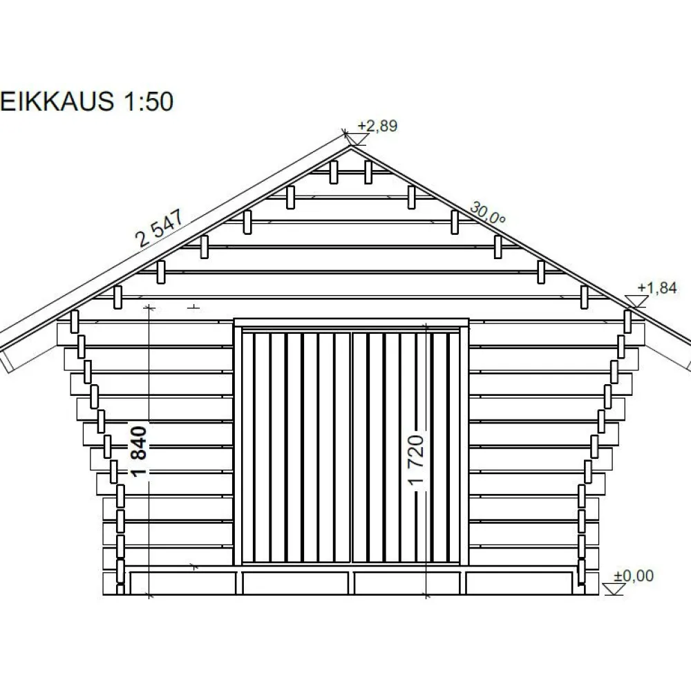 Hirsilato R Kymppi, 10m², rakomallinen*LP Garden Clearance