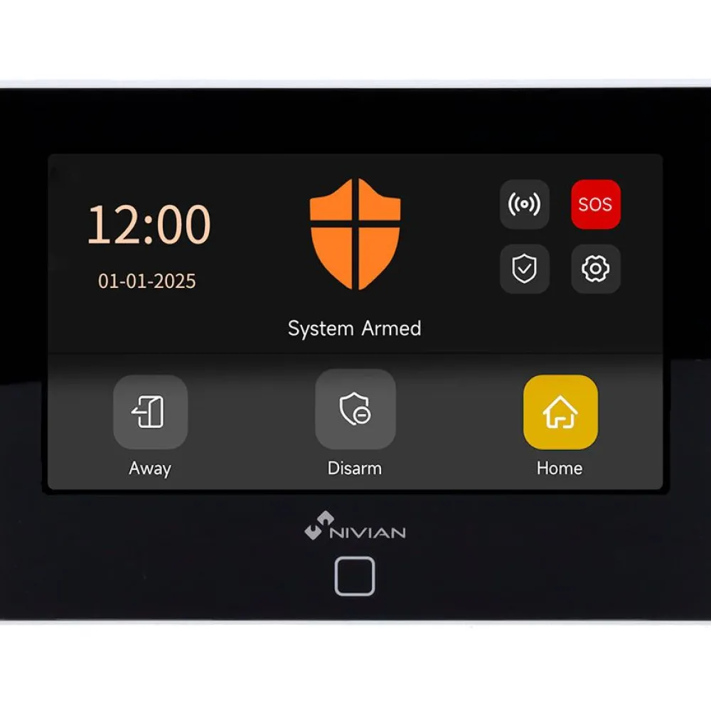 Hälytys- ja kotiautomaatiojärjestelmä Nivian NVS-4G-LCD, kosketusnäyttö*Celotron Sale