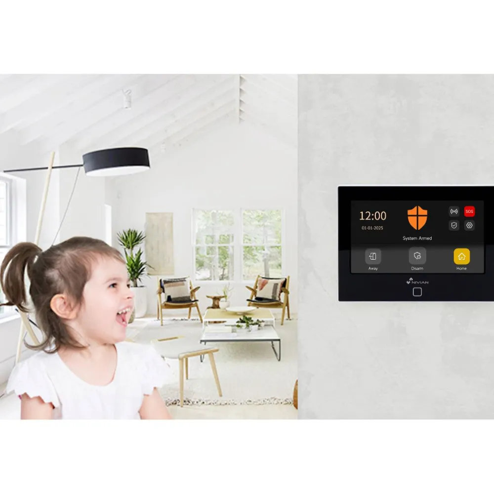 Hälytys- ja kotiautomaatiojärjestelmä Nivian NVS-4G-LCD, kosketusnäyttö*Celotron Sale