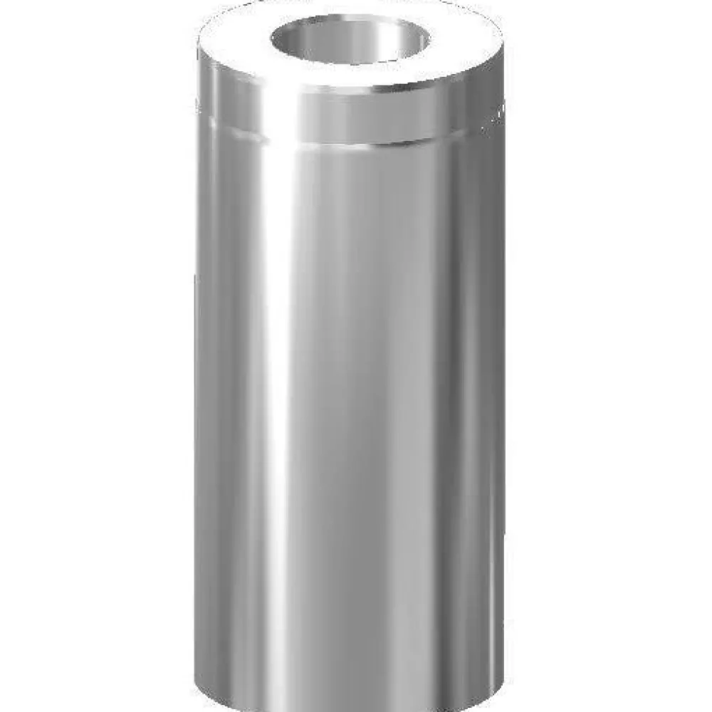 Hormijakso Ø 115 mm 500 mm kirkas ruostumaton teräs*Schiedel Clearance