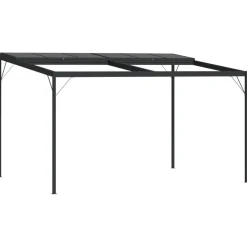 Huvimaja katolla 4x3x2,5 m alumiini ja teräs antrasiitti Paviljongit|Paviljongit