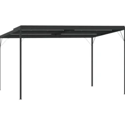 Huvimaja katolla 4x3x2,5 m alumiini ja teräs antrasiitti Paviljongit|Paviljongit