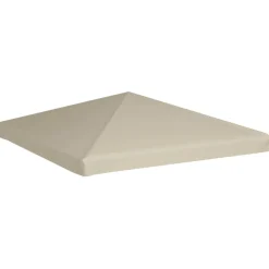 Online Huvimajan katto 310 g/m² 3x3 m beige Paviljongit|Paviljongit