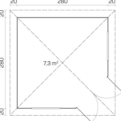 Huvimaja Victoria B, 7.3m²*Tene Outlet