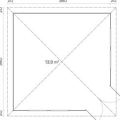 Huvimaja Victoria C, 13.9m²*Tene Sale