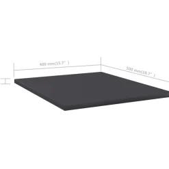 Hyllylevyt 8 kpl harmaa 40x50x1,5 cm lastulevy*FinePRICE Outlet