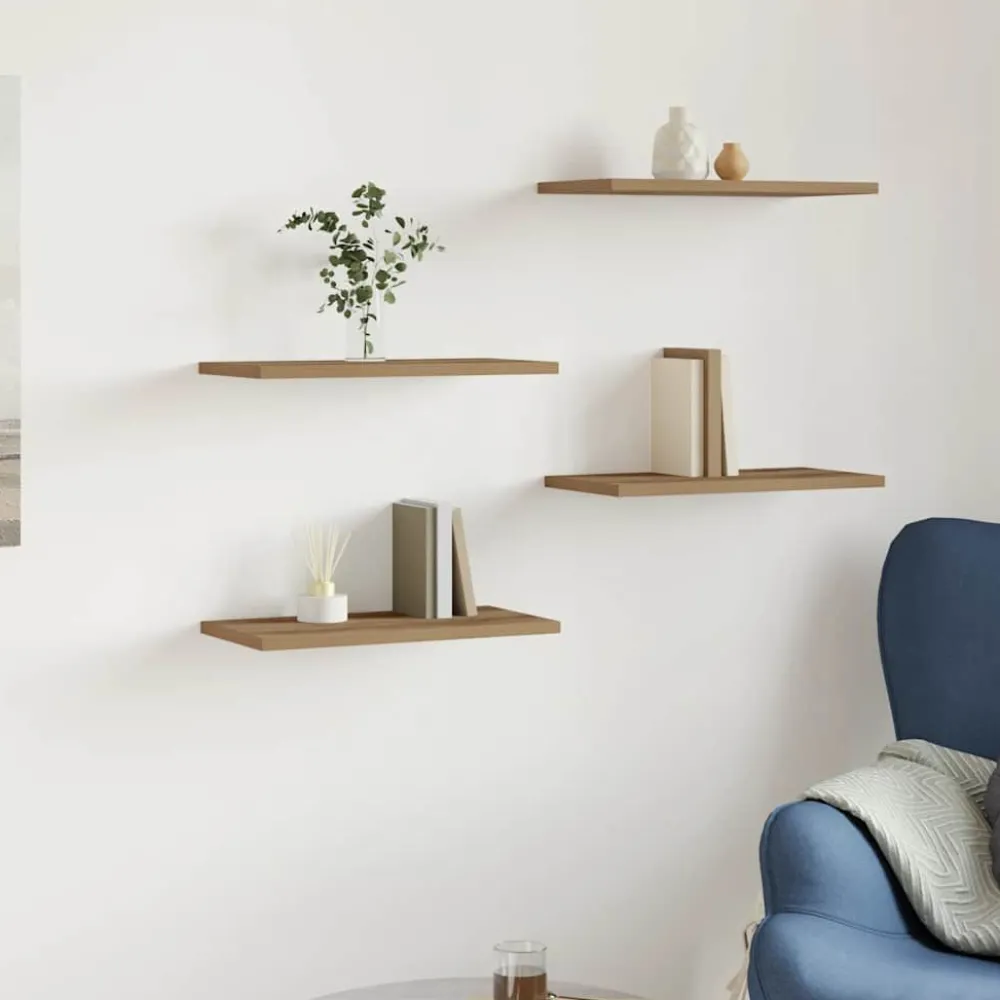 Hyllytasot 4 kpl, lastulevy, eri värejä ja kokoja (16495)*FinePRICE Outlet