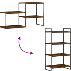 Hyllytasot 4 kpl, lastulevy, eri värejä ja kokoja (16495)*FinePRICE Outlet