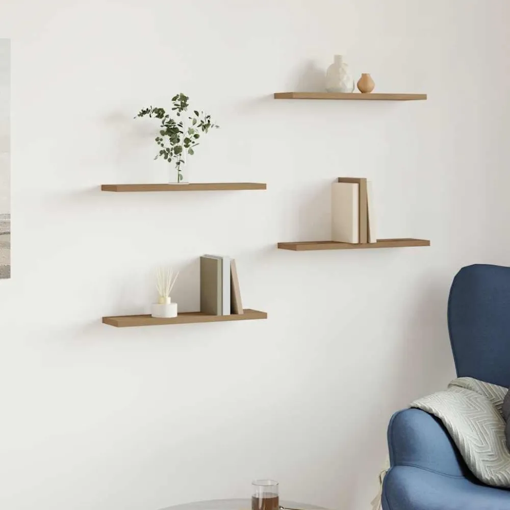 Hyllytasot 4 kpl, lastulevy, eri värejä ja kokoja (16495)*FinePRICE Outlet