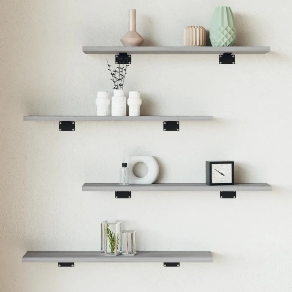Hyllytasot 4 kpl, lastulevy, eri värejä ja kokoja (16495)*FinePRICE Outlet
