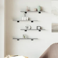 Hyllytasot 4 kpl, lastulevy, eri värejä ja kokoja (16495)*FinePRICE Outlet