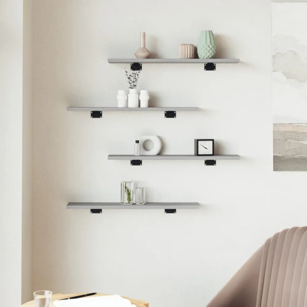 Hyllytasot 4 kpl, lastulevy, eri värejä ja kokoja (16495)*FinePRICE Outlet