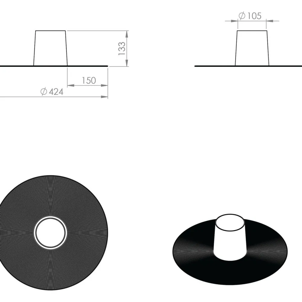 Höyrysulun tiiviste HT-110, 130mm korkea*Vilpe New