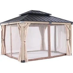 Hyttysverkot paviljonkiin CEDAR 3,36x3,9 m*Home4you Clearance