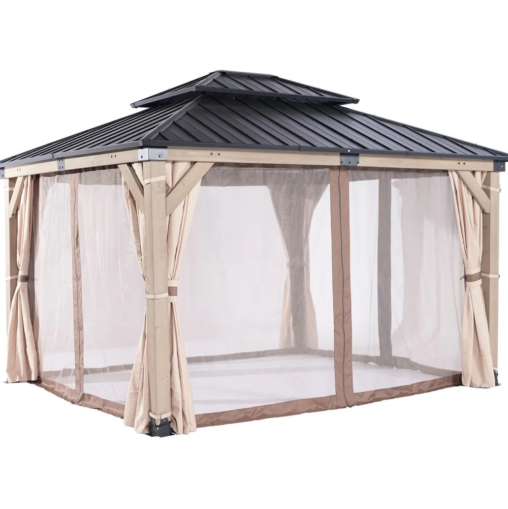 Hyttysverkot paviljonkiin CEDAR 3,36x3,9 m*Home4you Clearance