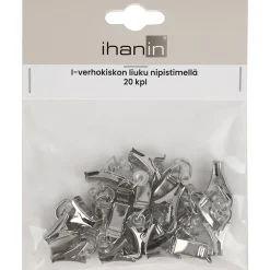 I-kiskon liuku nipistimellä , 20kpl*Ihanin Clearance