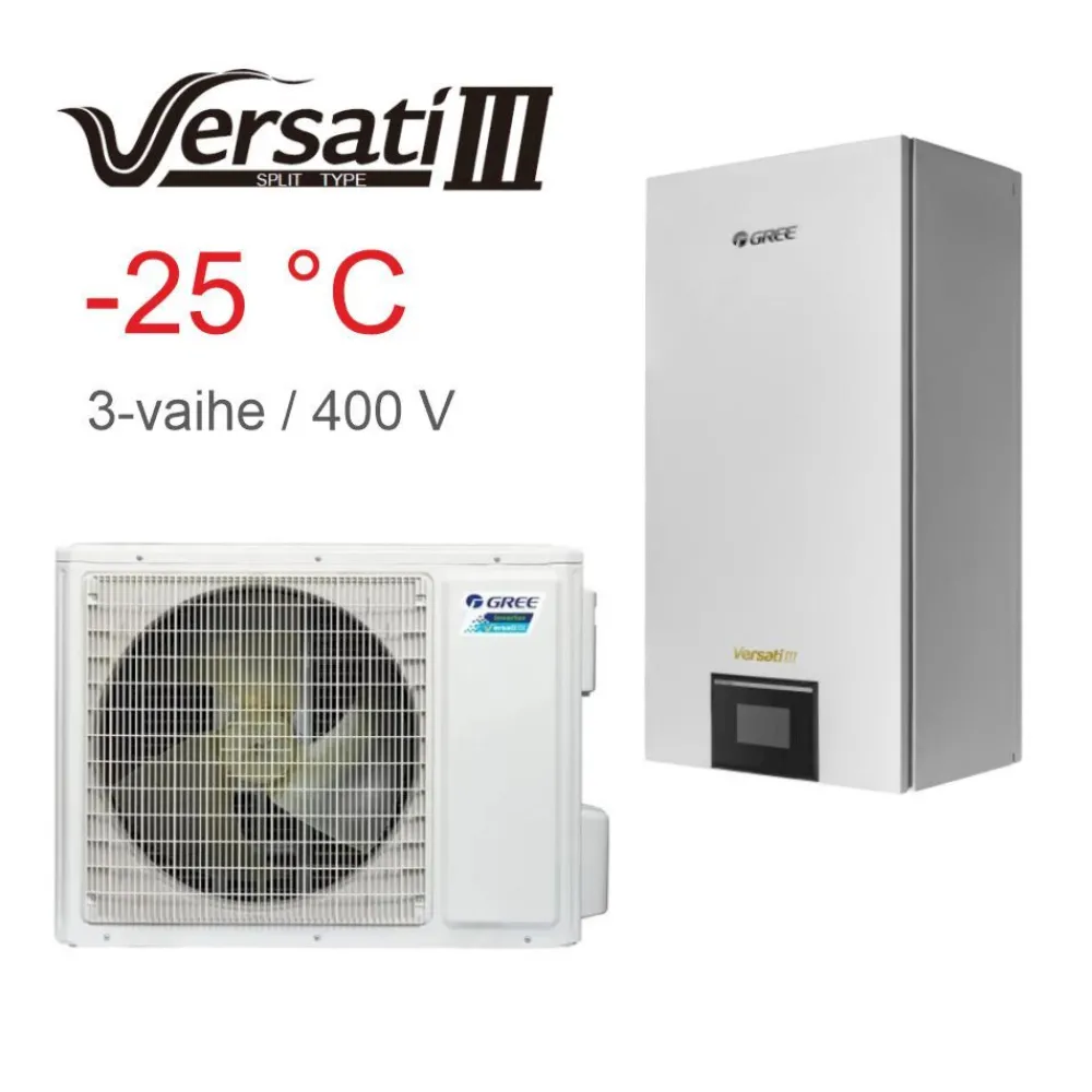 Ilma-vesilämpöpumppu Versati III 8,0/7,0kW*Gree Hot