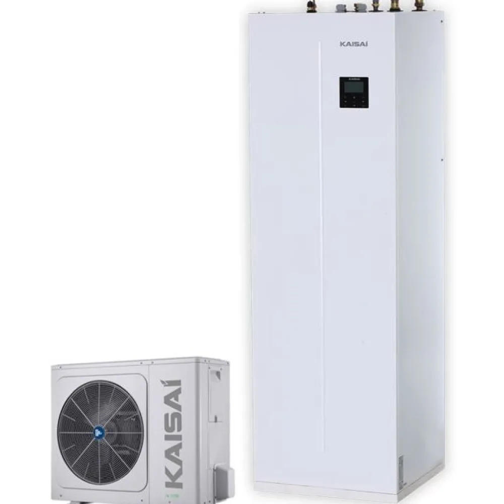 Ilma-vesilämpöpumppu DUO KMK-240L-100RY3/KHA-08RY1-B, 8kW*KAISAI