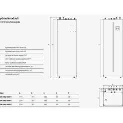 New Ilma-vesilämpöpumppu DUO KMK-240L-160RY3/KHA-16RY3-B, 16kW Ilmavesilämpöpumput