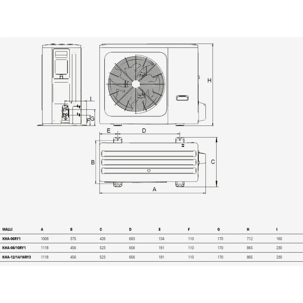 New Ilma-vesilämpöpumppu DUO KMK-240L-160RY3/KHA-16RY3-B, 16kW Ilmavesilämpöpumput