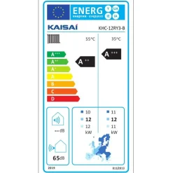 Ilma-vesilämpöpumppu Monoblock KHC-12RY3-B, 12kW*KAISAI Outlet
